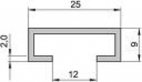 Aluminium C-Profilschiene 50650